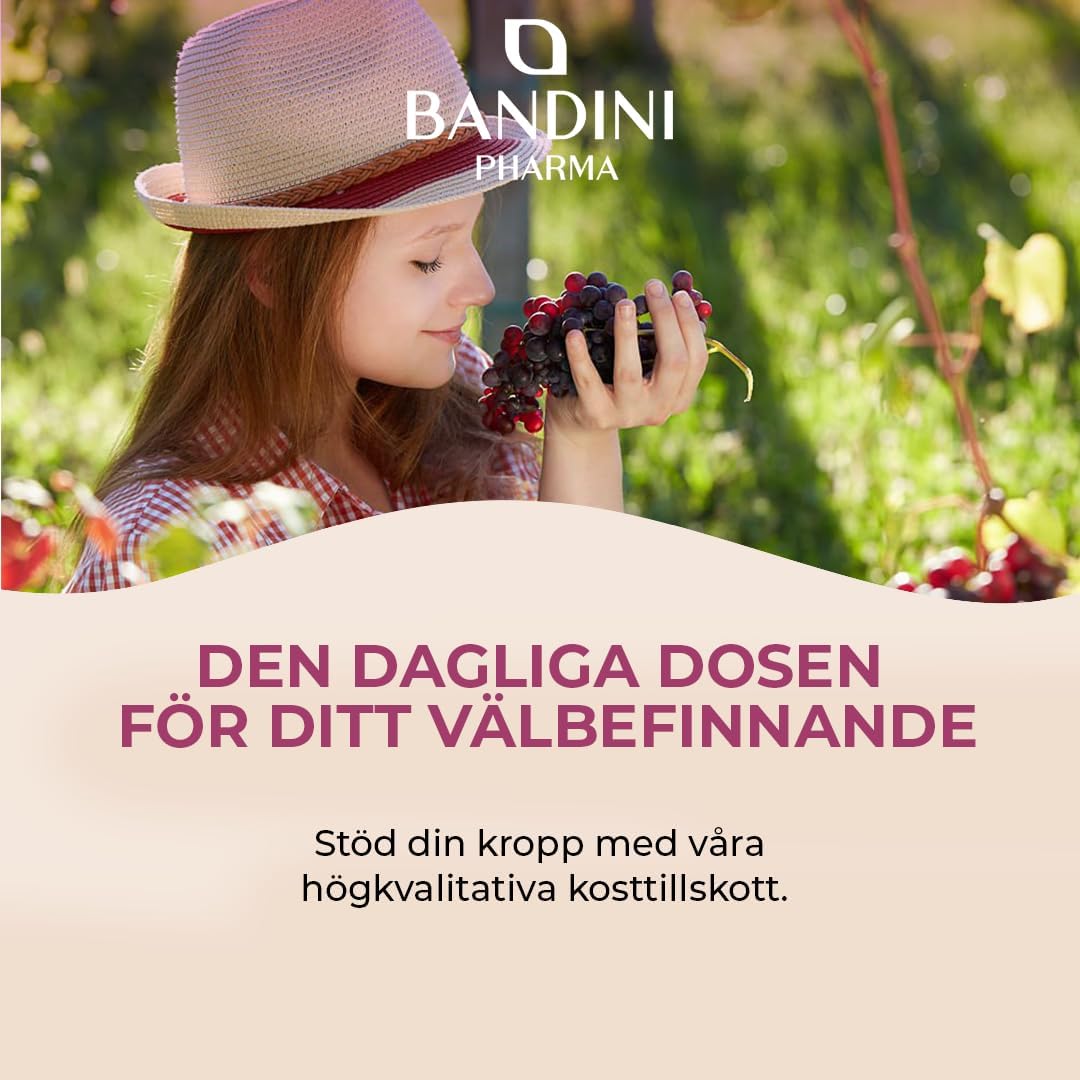 Thumbnail 6 de BANDINI OPC Supplement 95 % druvkärneextrakt med C-vitamin, 200 kapslar