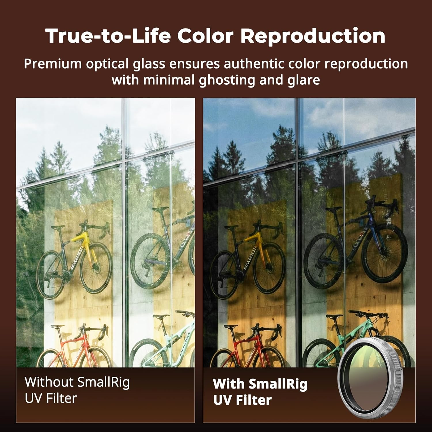 Thumbnail 3 de SMALLRIG Filtre UV pour Fujifilm X100V / X100VI (verre optique, transmission 99 %) 5853