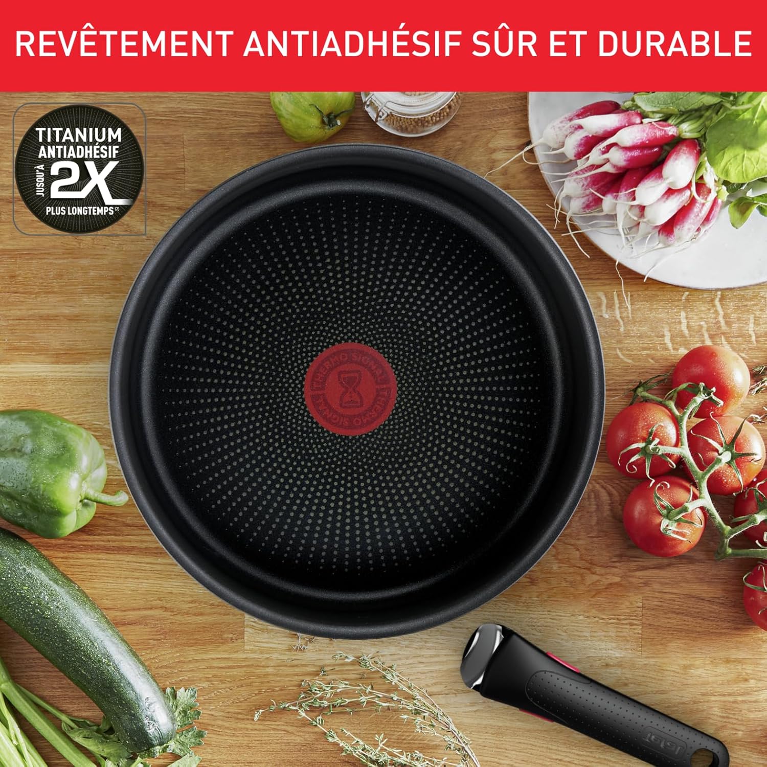 Thumbnail 3 de Tefal Ingenio Emotion L897S504 – lot 2 poêles + 2 casseroles avec poignée amovible, induction, inox