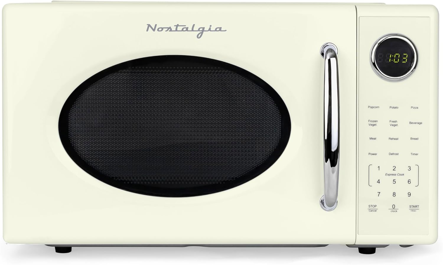 Nostalgia Retro 1000W Microwave Oven 1.1 cu ft
