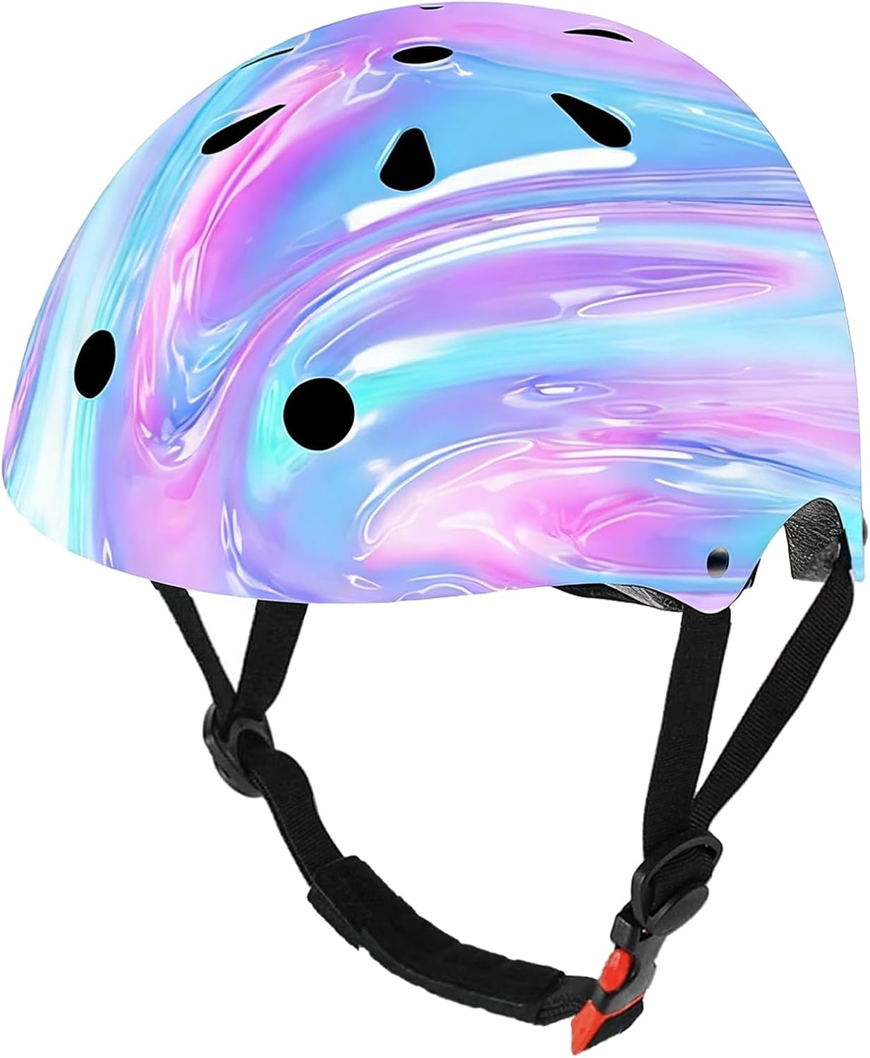 JEEFREE Adjustable Color Gradient Toddler Bike Helmet for 3-14+ Ages