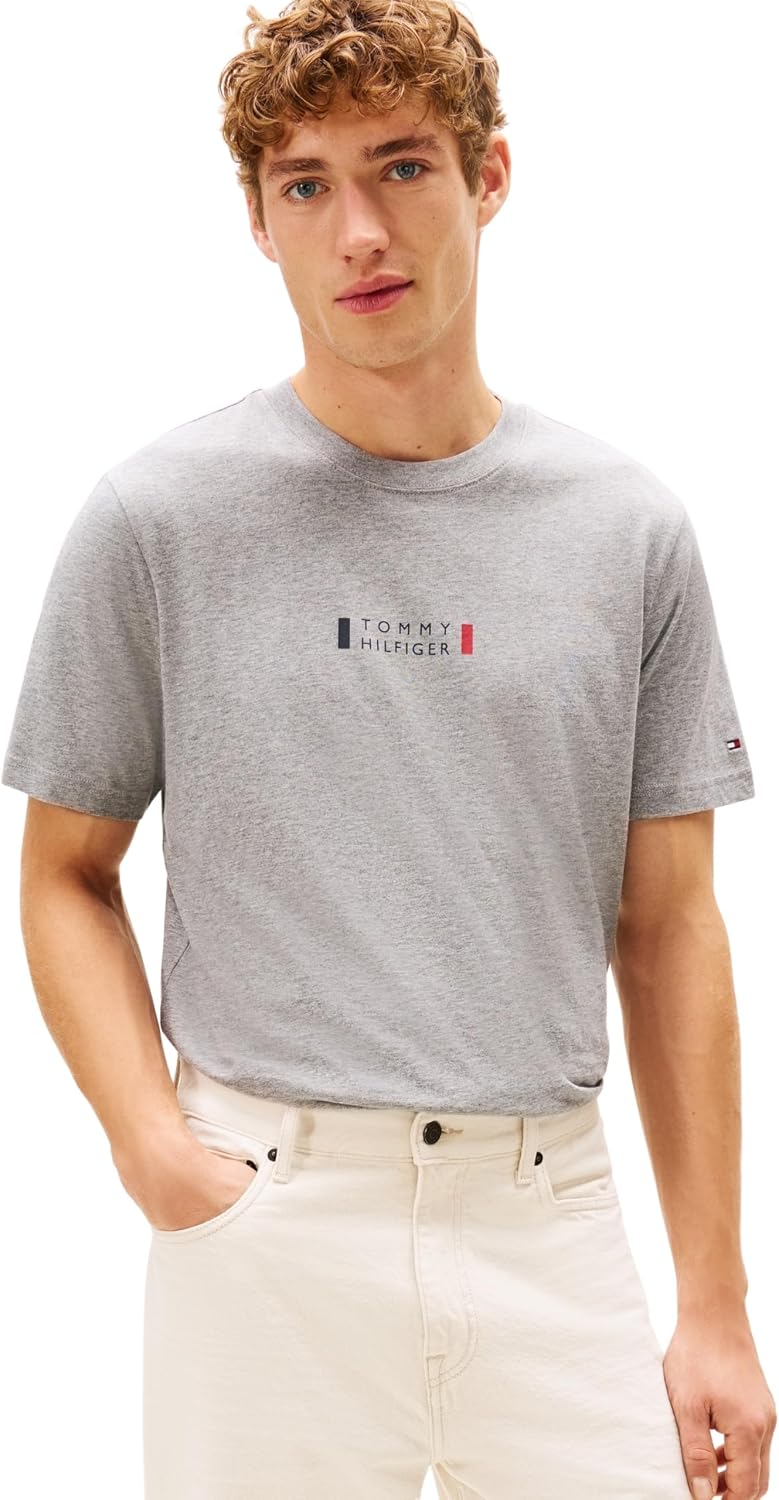 Thumbnail 6 de Tommy Hilfiger Herren Brand Love Small Center Tee Mw0mw41453 S/S T-Shirt (1er Pack)