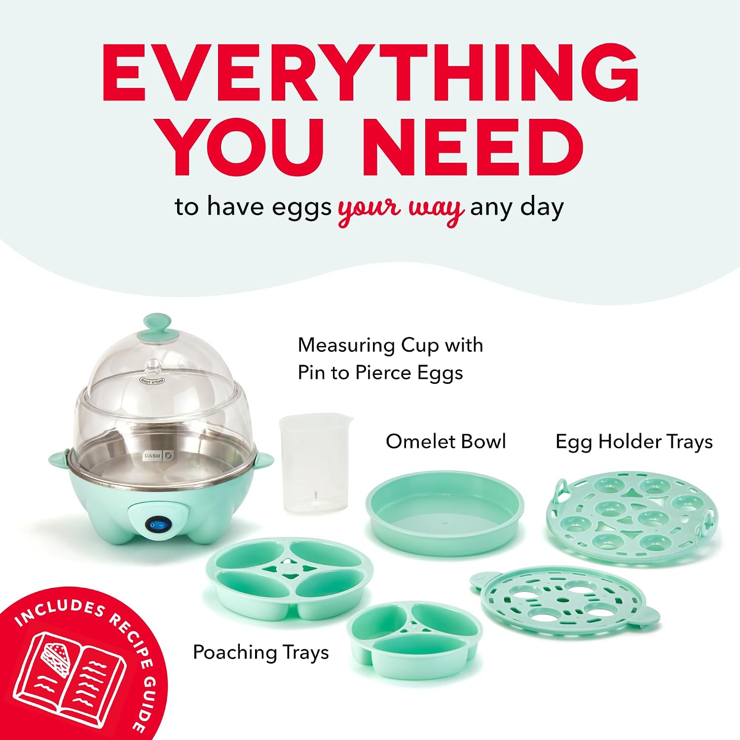 Detalle 2 de Dash Deluxe Egg Cooker Holds 12 Eggs