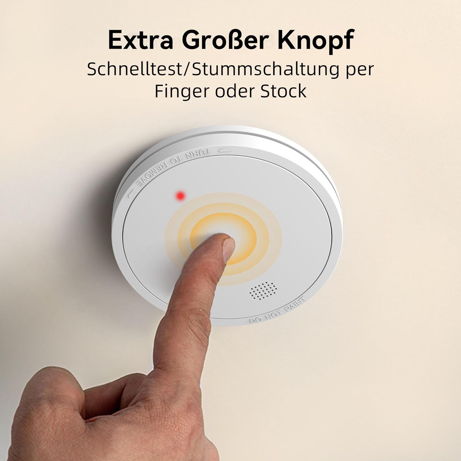 Thumbnail 4 de CHZHVAN Rauchmelder 10 Jahre Batterie (EN 14604) mit Magnethalterung – 10er-Set, 85 dB