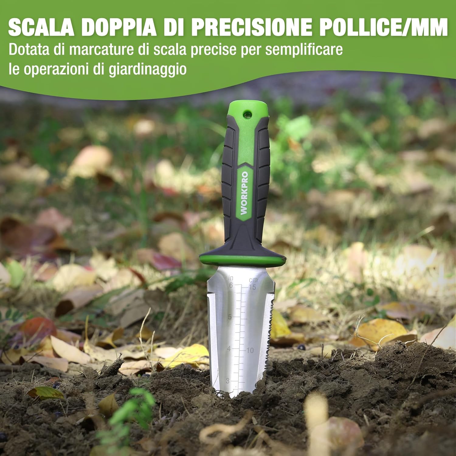 Thumbnail 6 de WORKPRO paletta da giardino 12" con custodia in Oxford e lama dentata in acciaio inox
