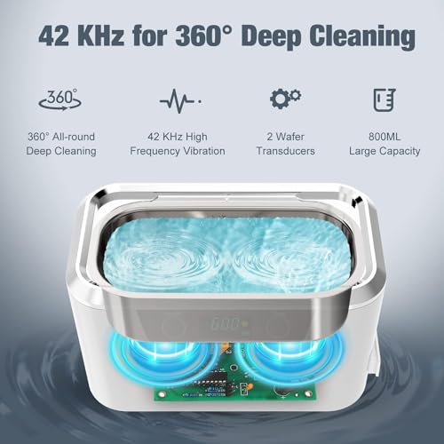Detalle de PEL... Ultraschallreinigungsgerät 800 ml mit doppeltem Schallwandlern, 60W von PELCAS