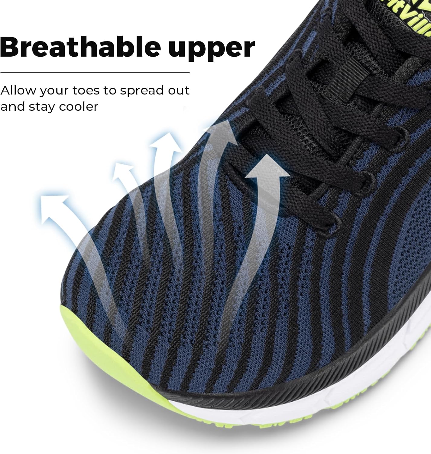 Detalle de FitVille Extra Weite Laufschuhe Herren