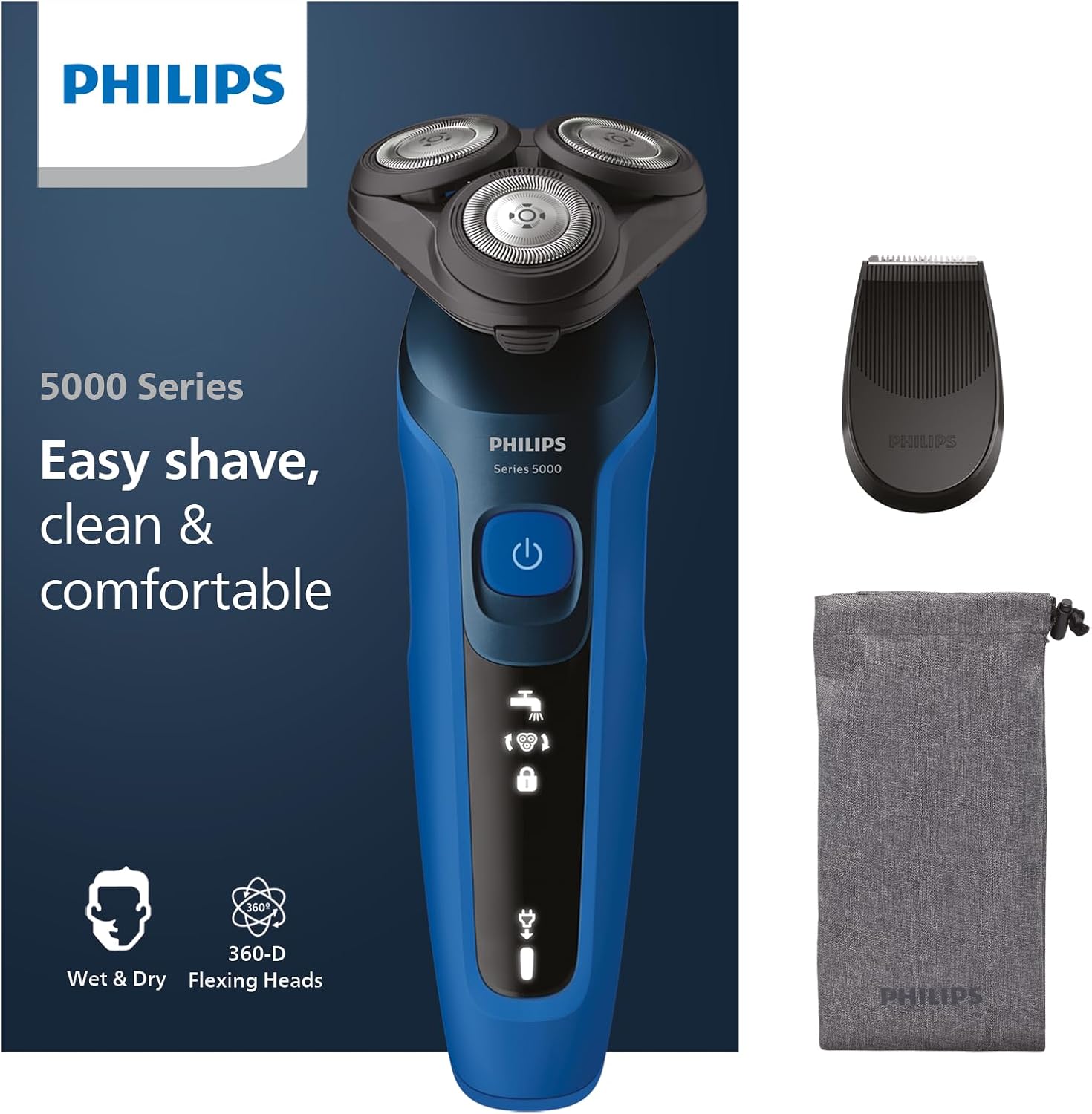 Detalle de Philips Series 5000 S5466/18 Nass- & Trockenrasierer
