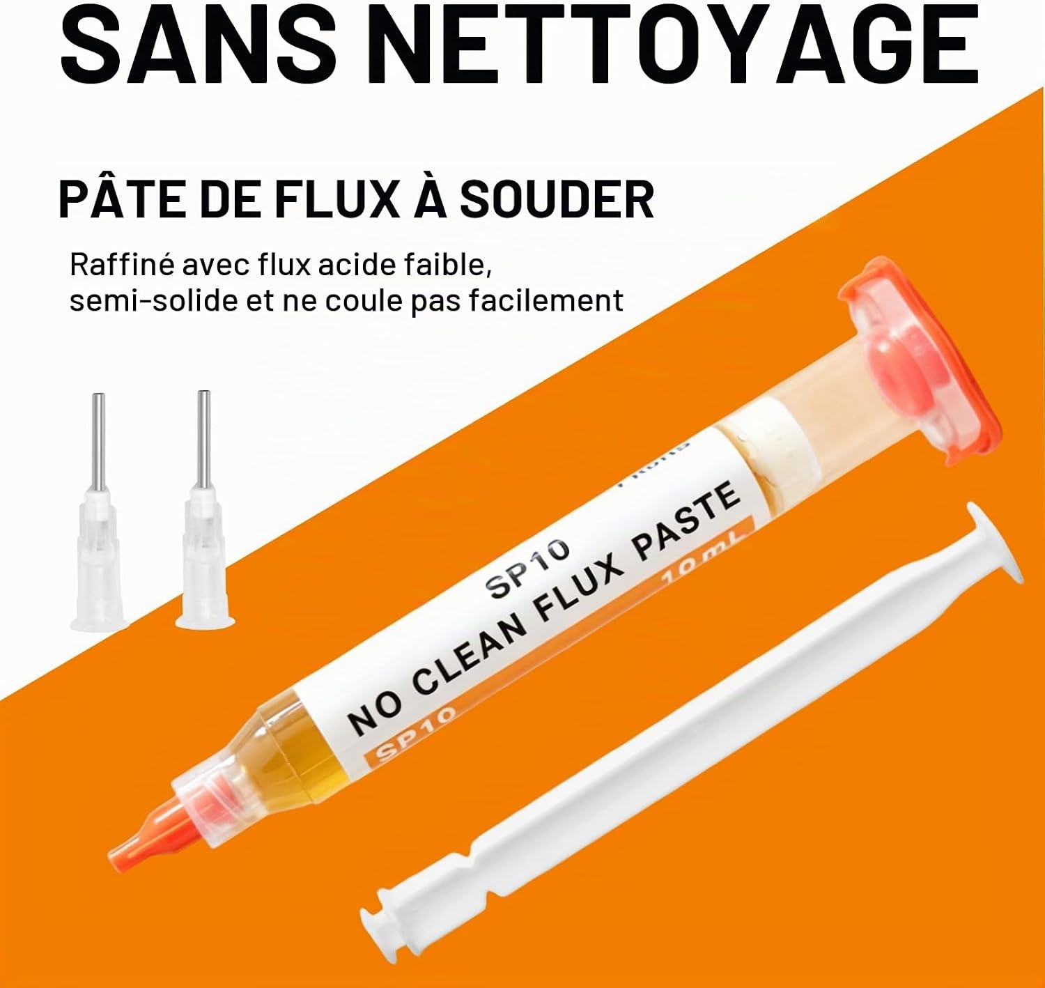 Thumbnail 2 de TOWOT Tresse à dessouder 3 m et pâte à souder sans nettoyage (10 cc) – Kit de dessoudage pour réparations électroniques
