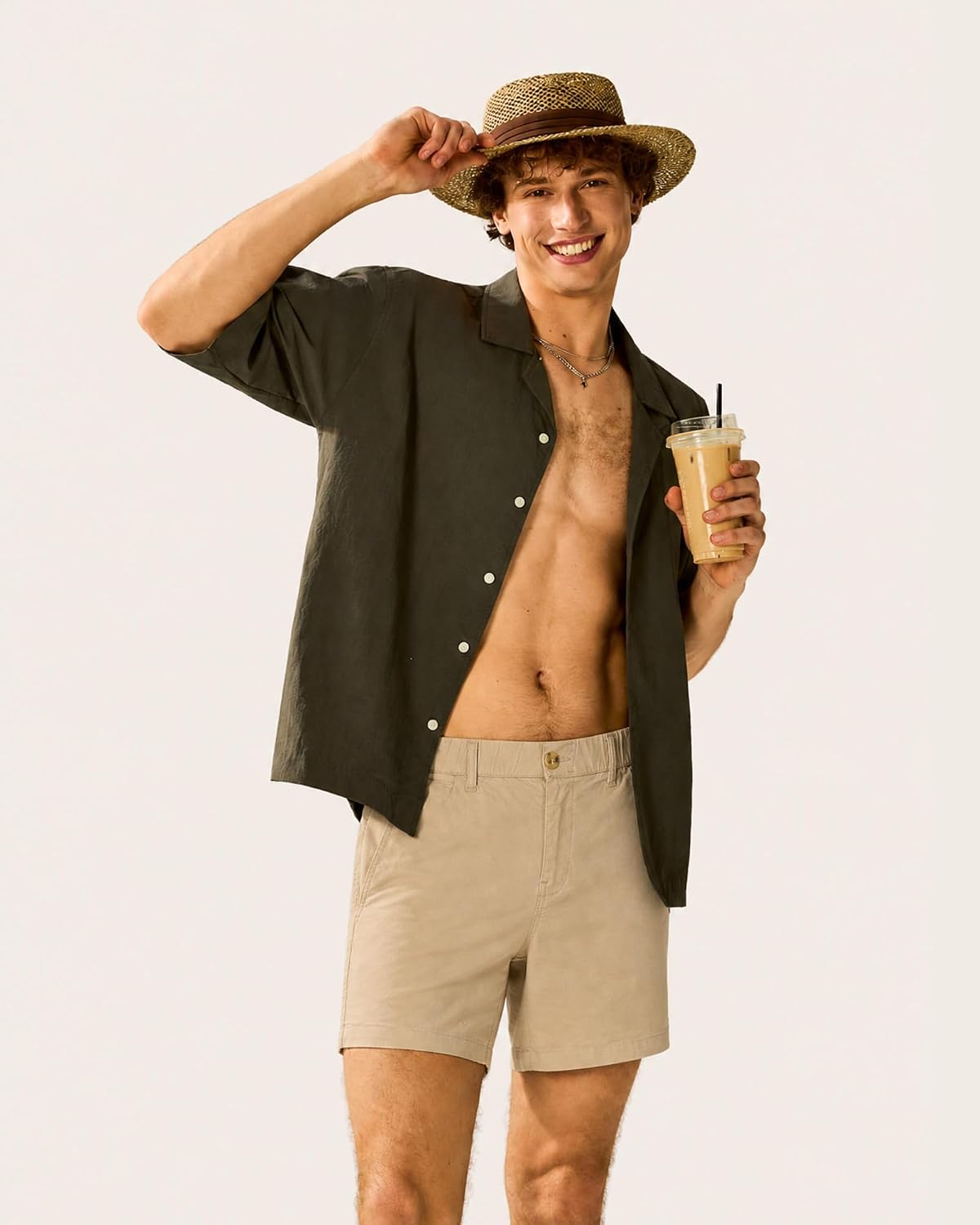 Thumbnail 6 de maamgic Men's Classic-fit 5.5" Cotton Casual Shorts