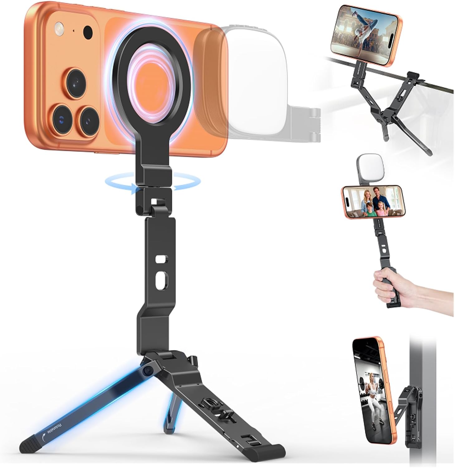 Detalle de OMOTON TP03 MagSafe Tripod 8.66"
