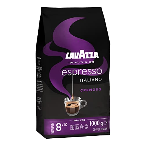 Detalle de Lavazza Espresso Italiano Cremoso – 1 kg Bohnen, Arabica & Robusta