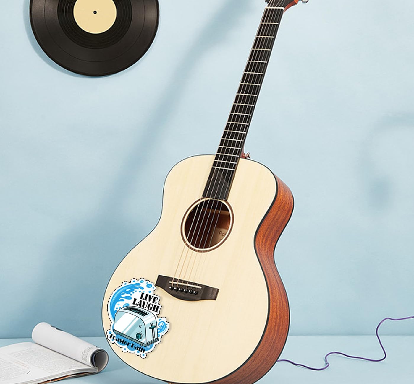 Thumbnail 5 de Live Laugh Toaster stickers 2.32x3 in 📎