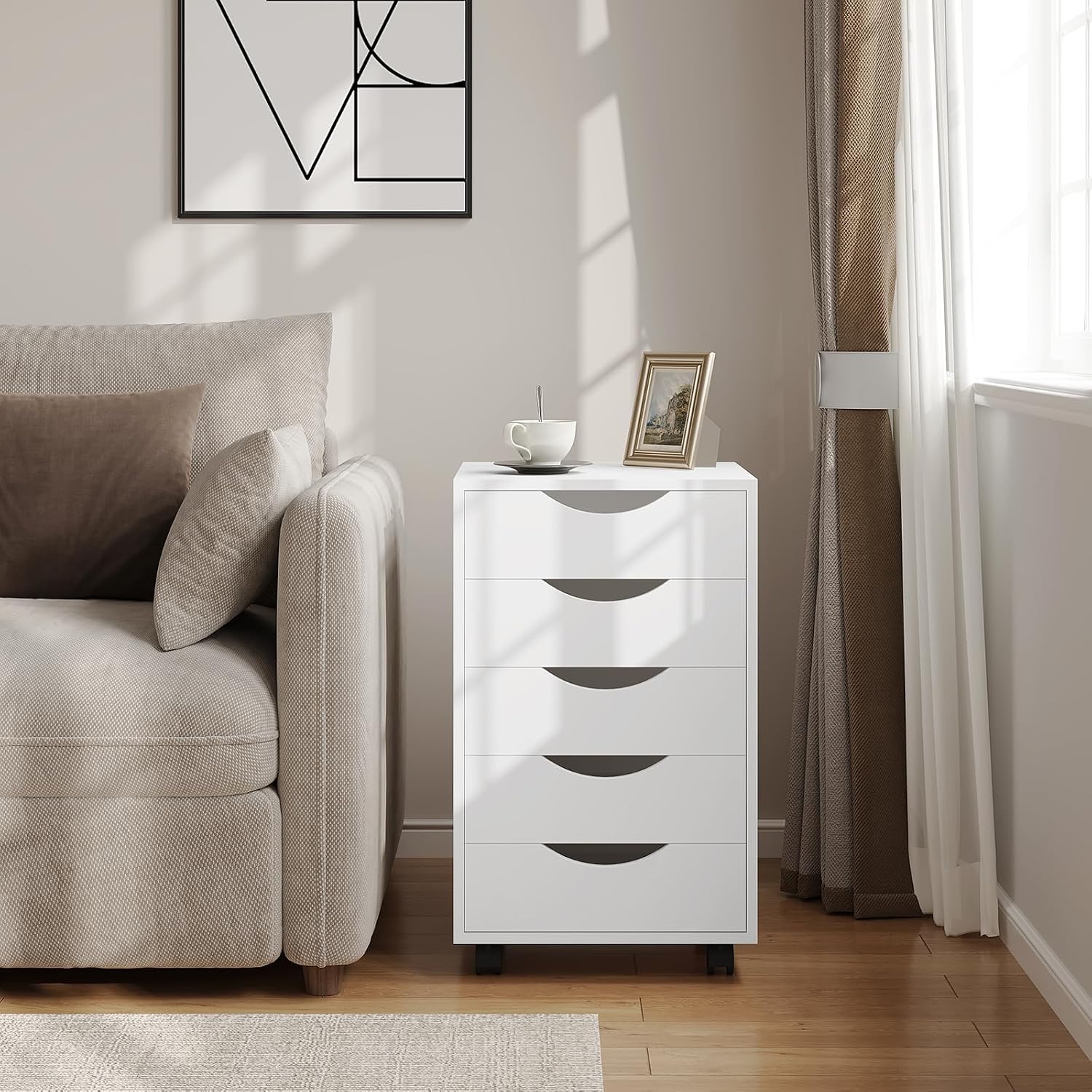 Detalle 2 de WOLTU Rollcontainer mit 5 Schubladen