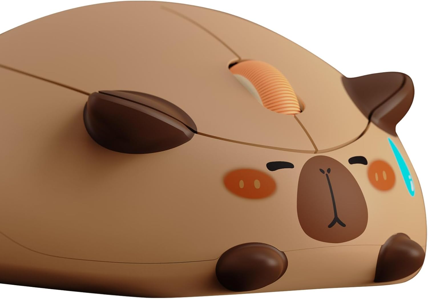 Detalle de Akko Capybara Maus – kabellose Katze Motiv-Maus mit 3200 DPI, Tri-Mode Verbindung