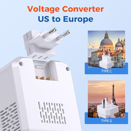 Thumbnail 2 de TREVOLTY 2000W US to Europe Voltage Converter with 7-in-1 Travel Adapter
