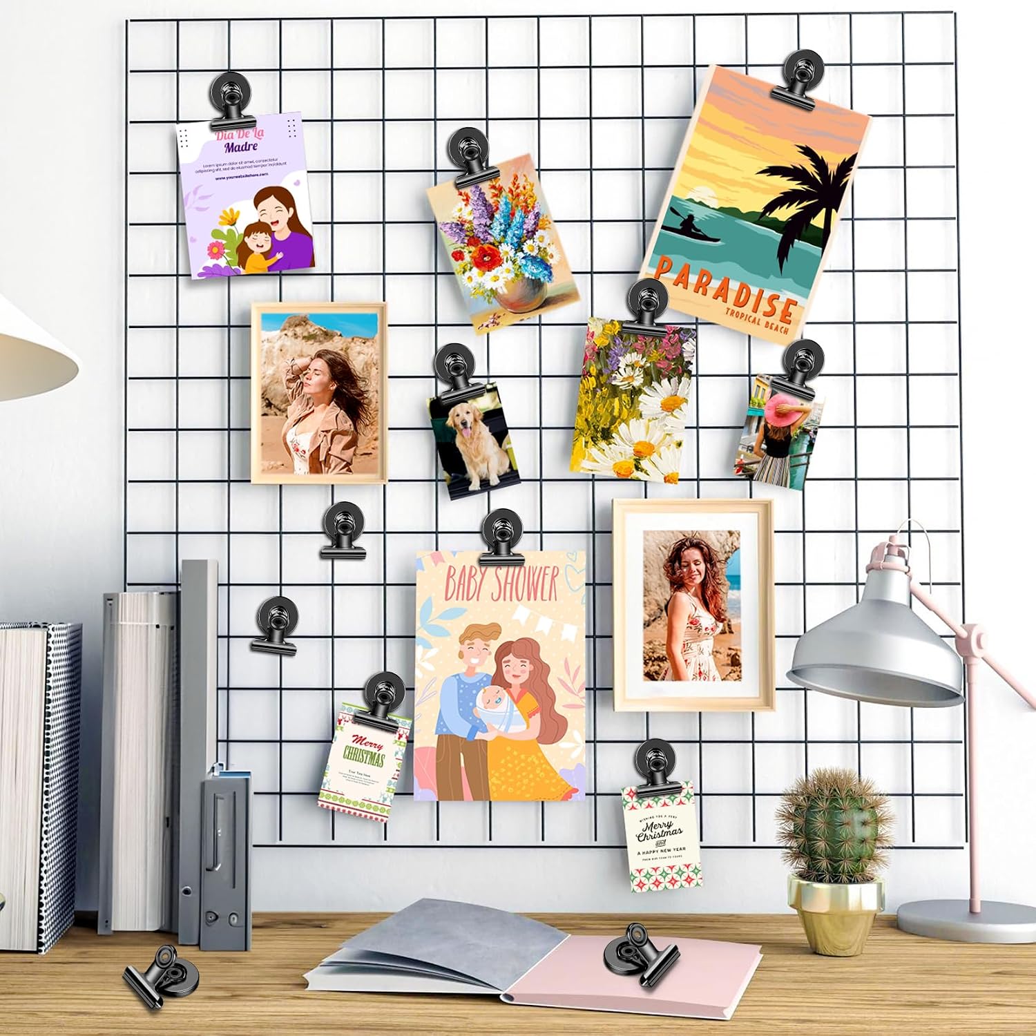Thumbnail 5 de WUDIME 200 Magnetic Clips pack for fridge and whiteboard 🧲