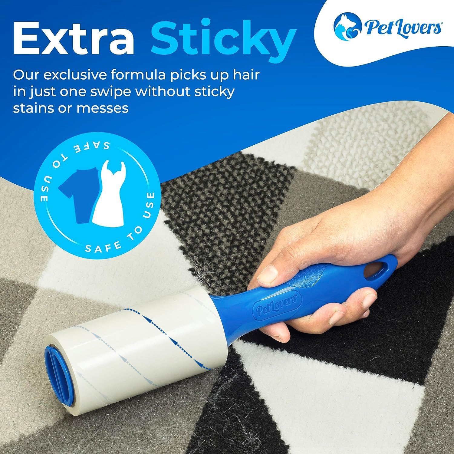 Detalle 2 de PetLovers Extra Sticky Lint Roller 450 Sheets