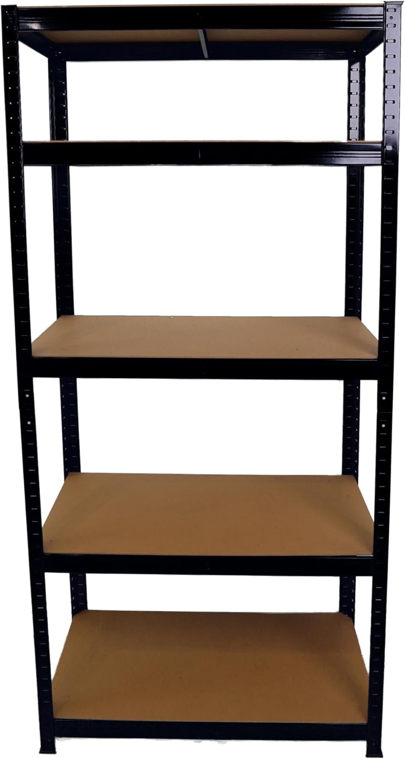 Thumbnail 6 de DIVCHI 5 Tier Heavy Duty Aluminium Storage Rack – Black, 40 x 80 x 180 cm (Pack of 1)