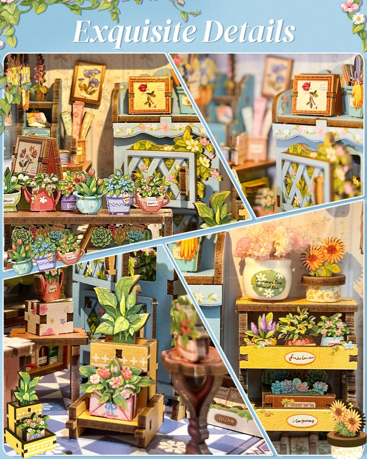Detalle de CUTEBEE Book Nook Kit DIY 3D puzzle