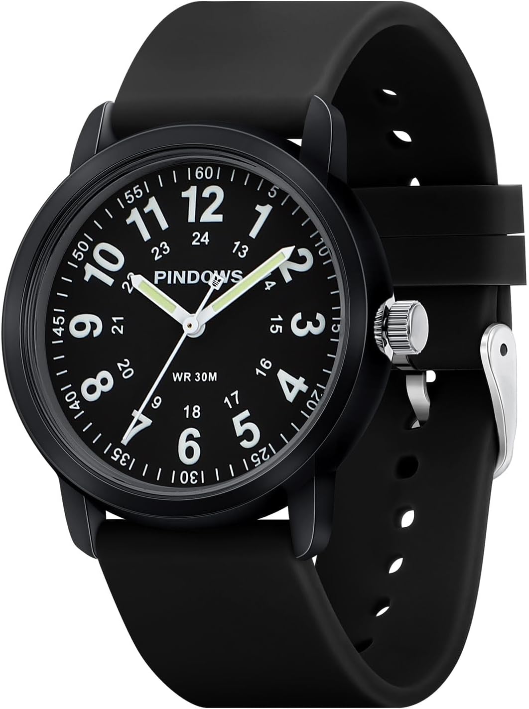 Detalle de Women Nurse Watch with Silicone Band – Luminous Dial, 38mm Case, Quartz Analog