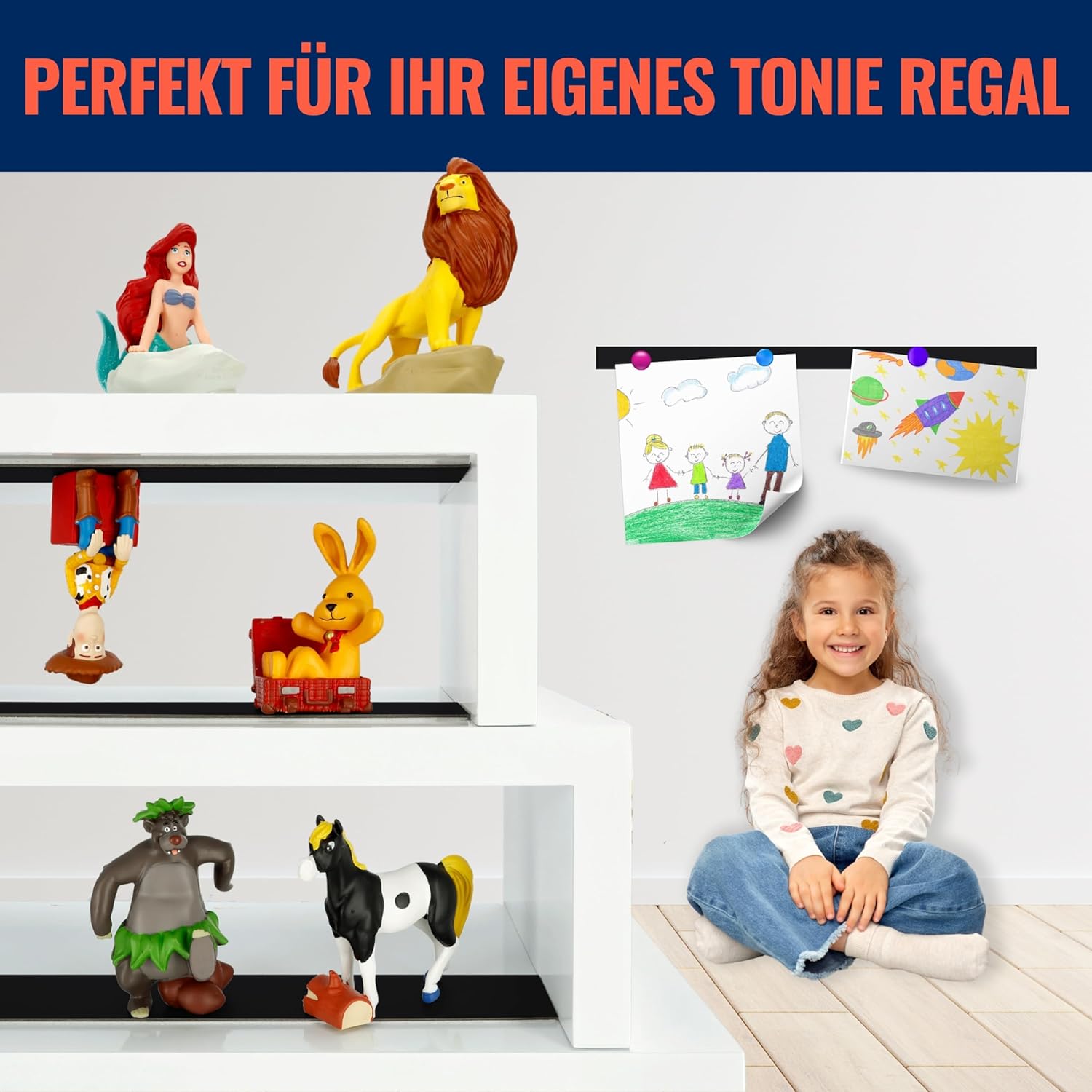 Thumbnail 3 de REORDA Metallband selbstklebend Schwarz – EXTRA STARK, 1 m für Tonies-Figuren & Regale