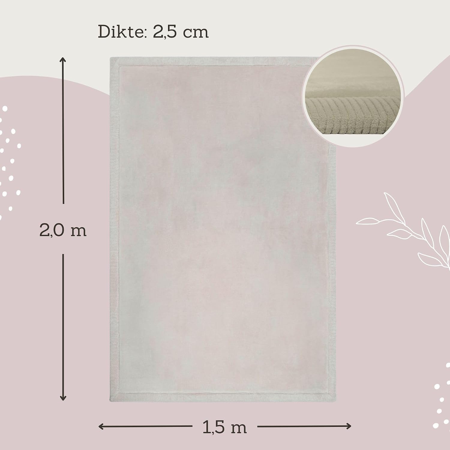 Thumbnail 2 de Hakuna Matte HM-CP-200-150-G speelmat voor baby’s, grijs, memoryfoam