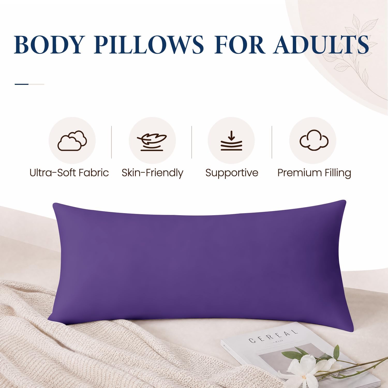 Thumbnail 2 de SHOUREN Body Pillow 14 x 36 in