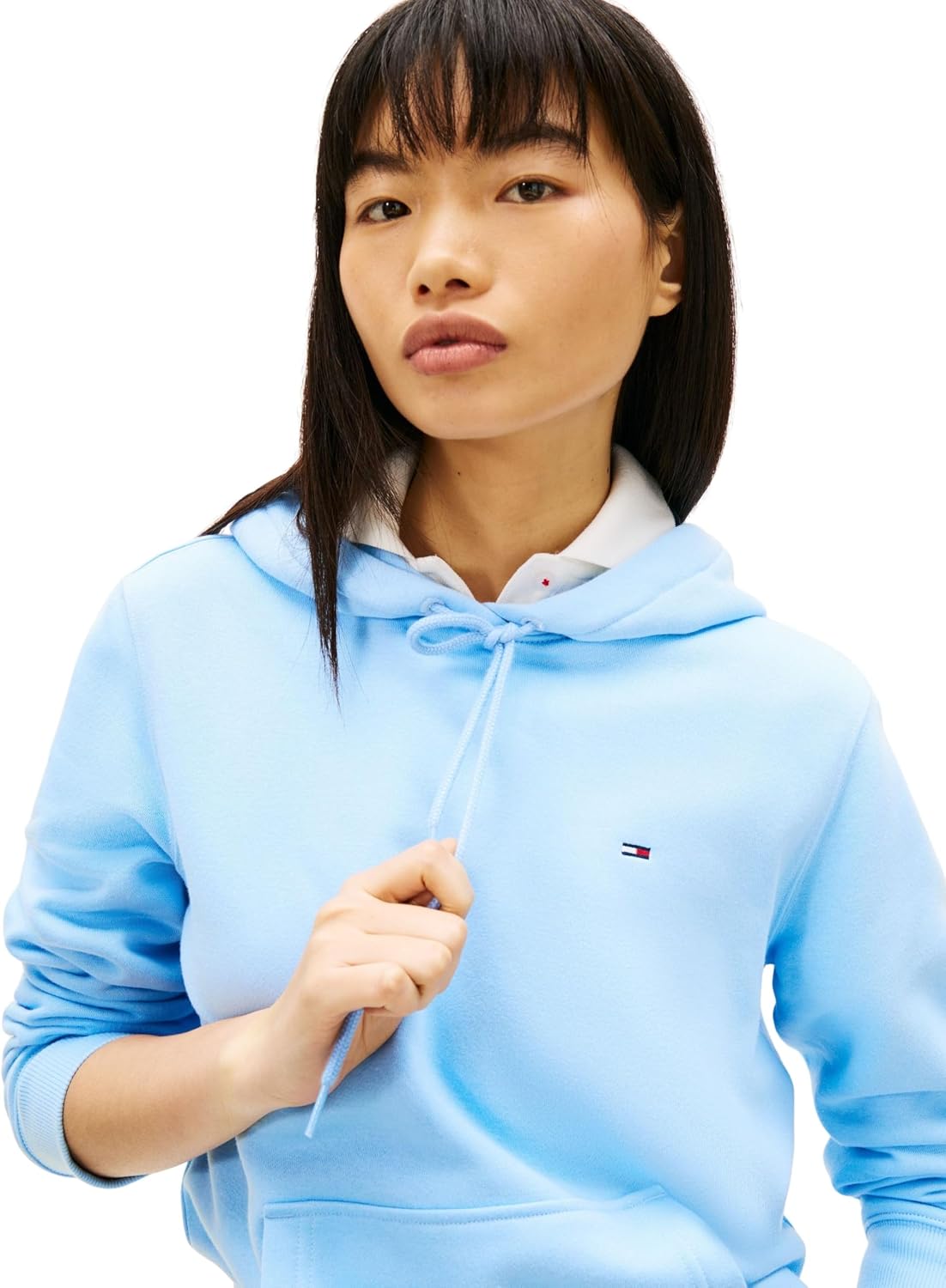 Thumbnail 2 de Tommy Jeans Damen Hoodie Flag Regular Fit