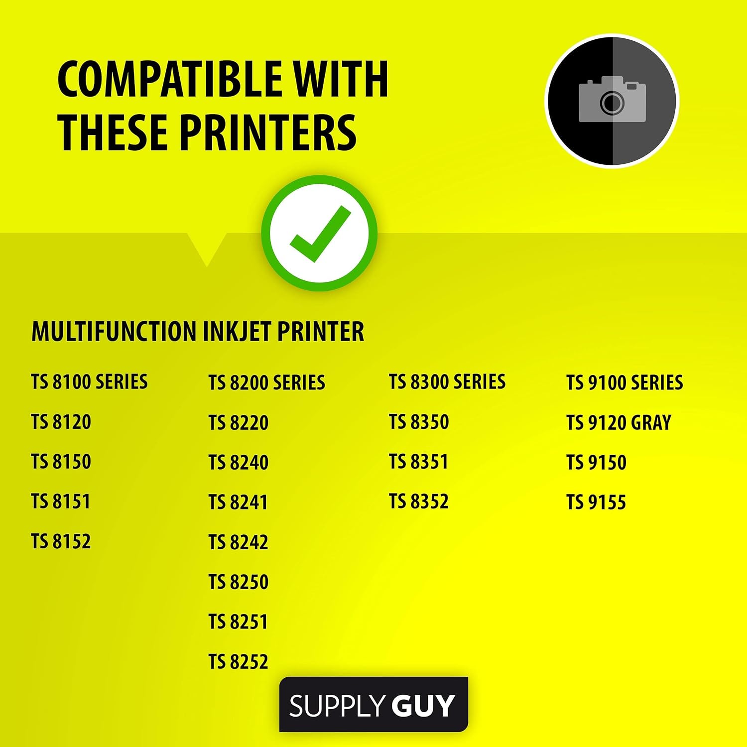 Thumbnail 1 de Supply Guy 580XXL / 581XXL Printer Cartridges — Multi-Pack for Canon Pixma TS8350/TS8350a and TS8100/TS8200 Series
