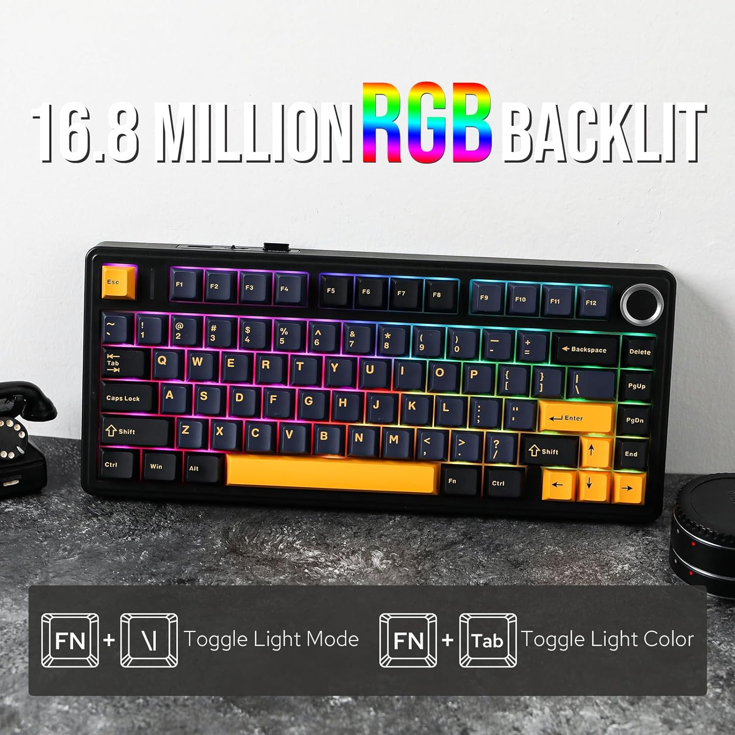 Detalle de EPOMAKER AULA F75 Wireless Mechanical Keyboard