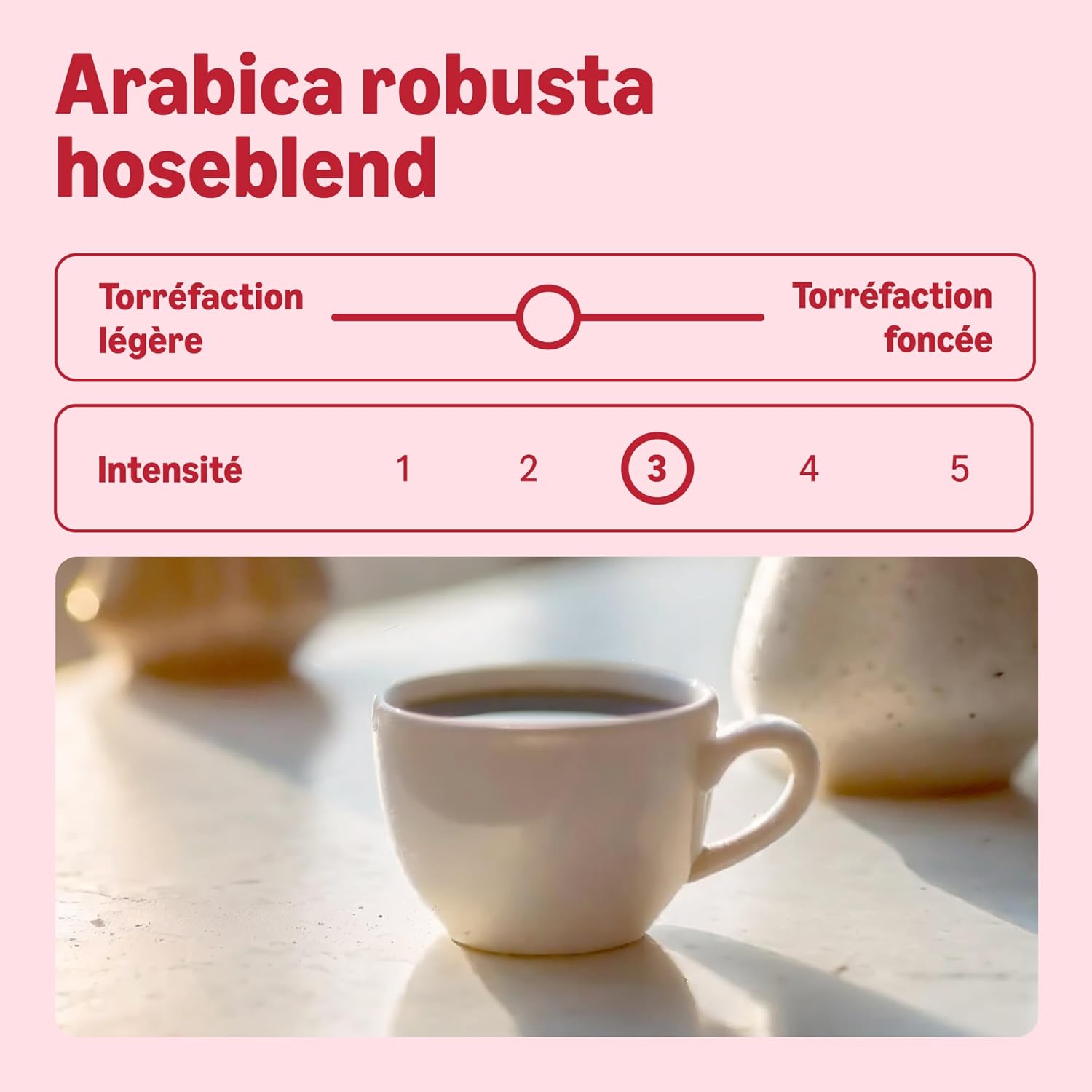 Detalle de By Amazon Houseblend Classic Mélange Arabica Robusta - Café en grains 1 kg