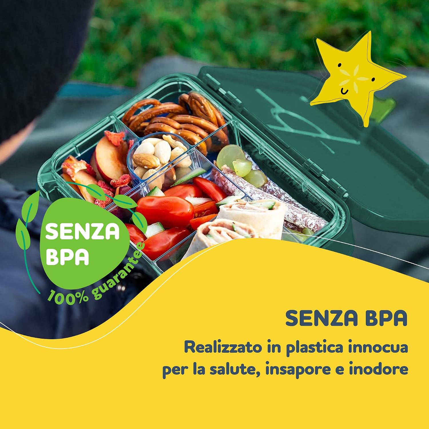 Thumbnail 1 de Schmatzfatz Portapranzo per bambini con scomparti: lunch box ermetico, lavabile in lavastoviglie