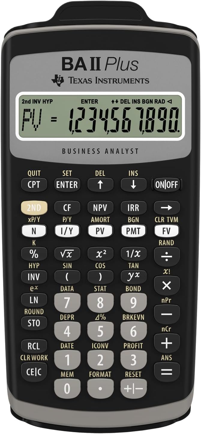 Thumbnail 1 de Texas Instruments TI-BA II Plus – Calcolatrice finanziaria VE=1