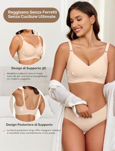 Thumbnail 3 de EIISSION Reggiseno Donna Senza Ferretto Seamless Comfort Classico Bustier