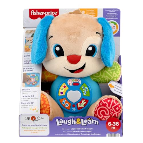 Thumbnail 6 de Fisher-Price Laugh & Learn Perrito de Peluche musical con Smart Stages (JFD26) – multilingüe