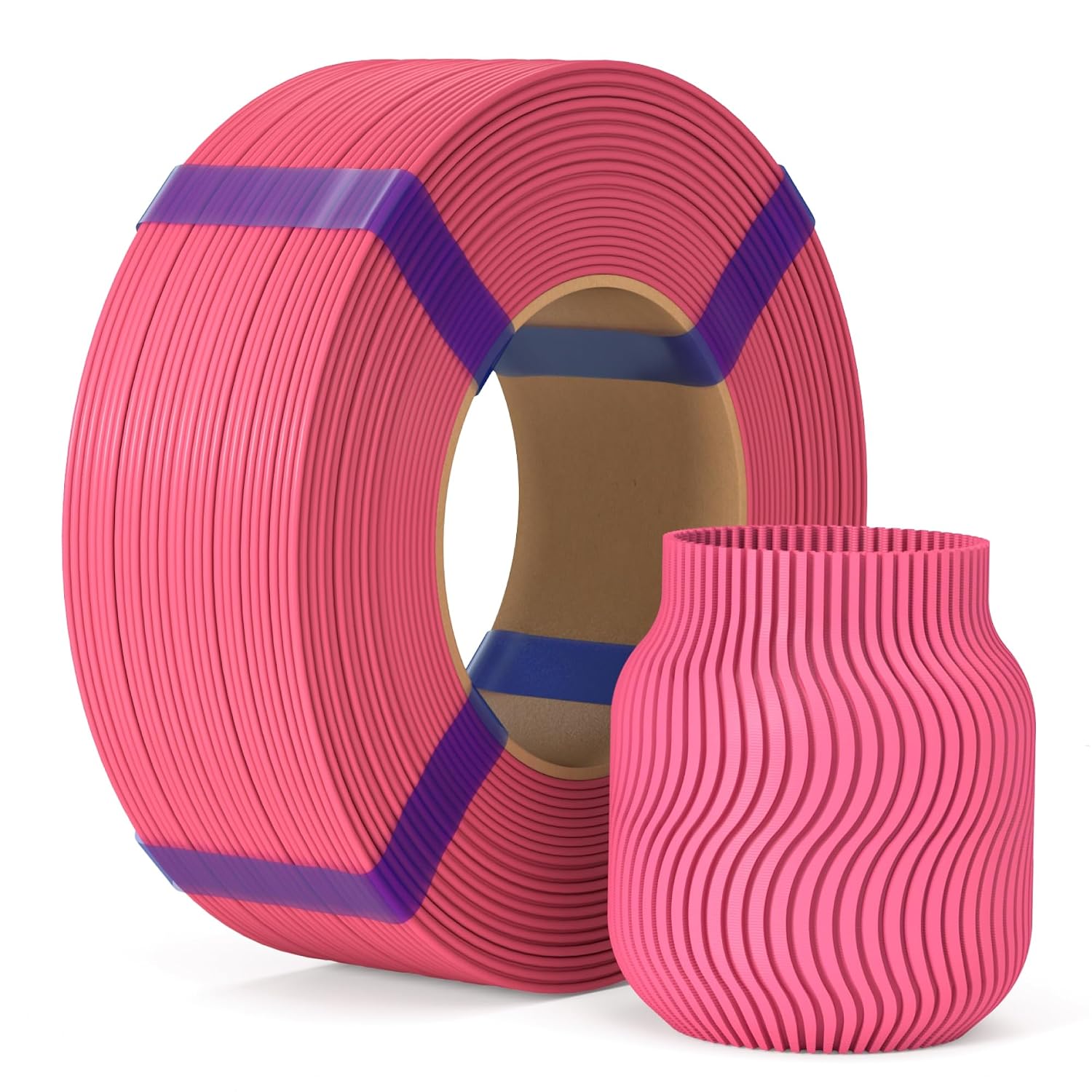 Detalle de ELEGOO PLA Basic Refill 3D Printer Filament, 1.75 mm Hot Pink, 1 kg