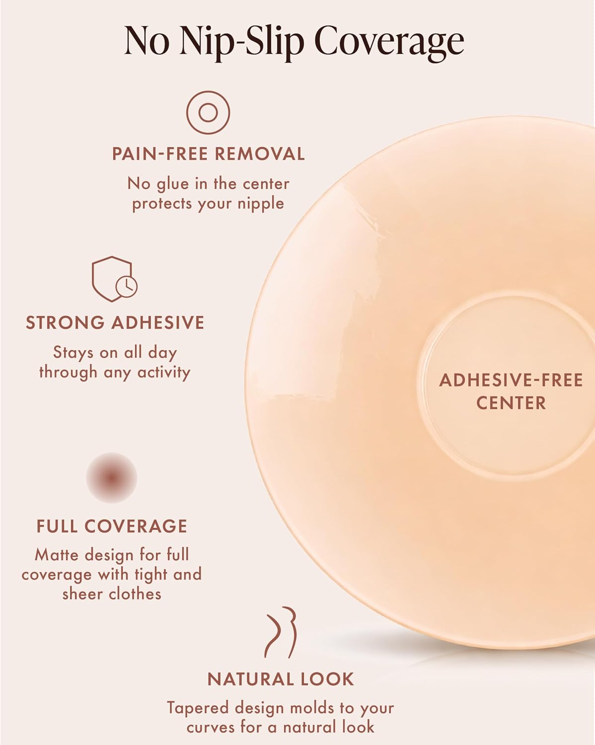 Thumbnail 1 de Bare Babe Sensitive No Nipple Reusable Silicone Nipple Covers – Waterproof, Nude, 4 Shades