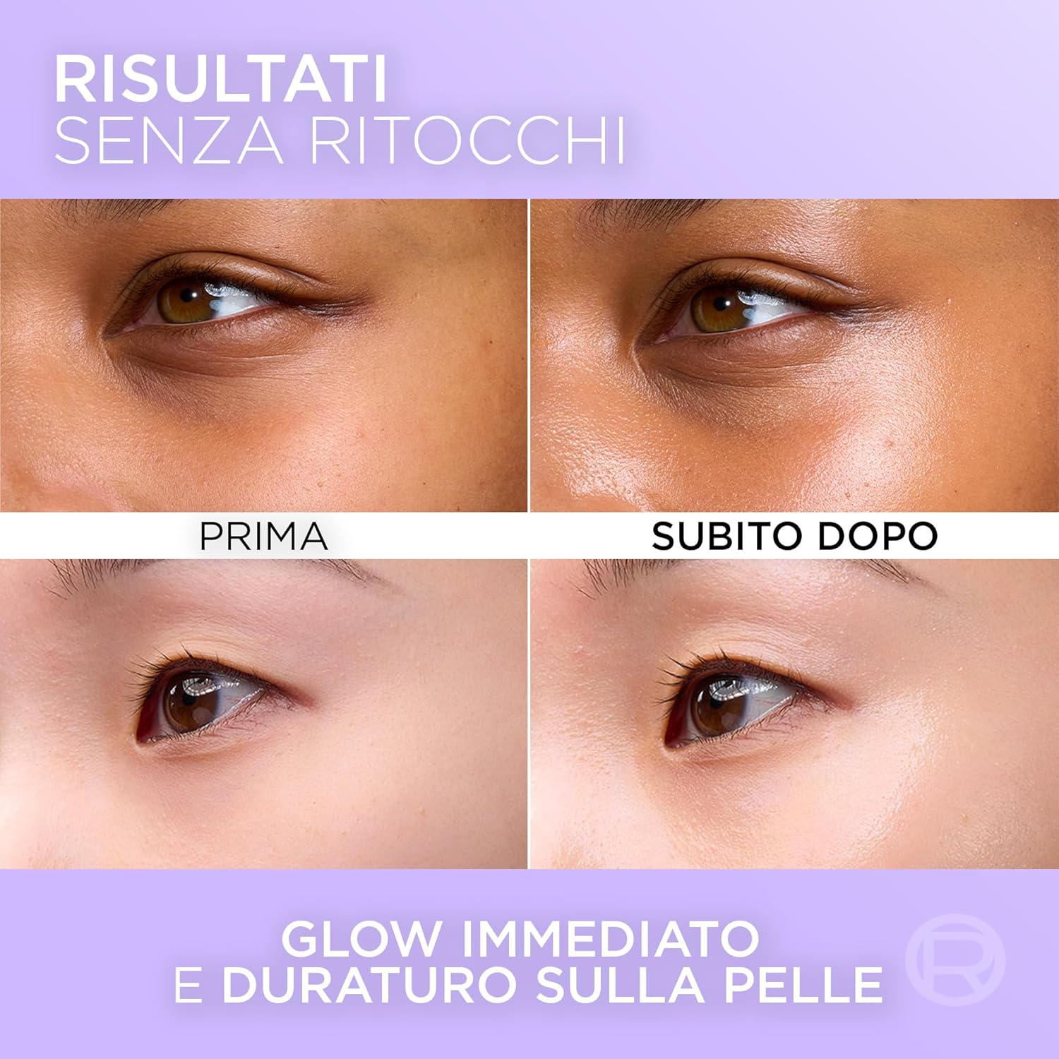 Detalle de L'Oréal Paris Fluido Idratante Revitalift Filler Glass Skin 50 ml – Idratazione intensa e effetto pelle di vetro