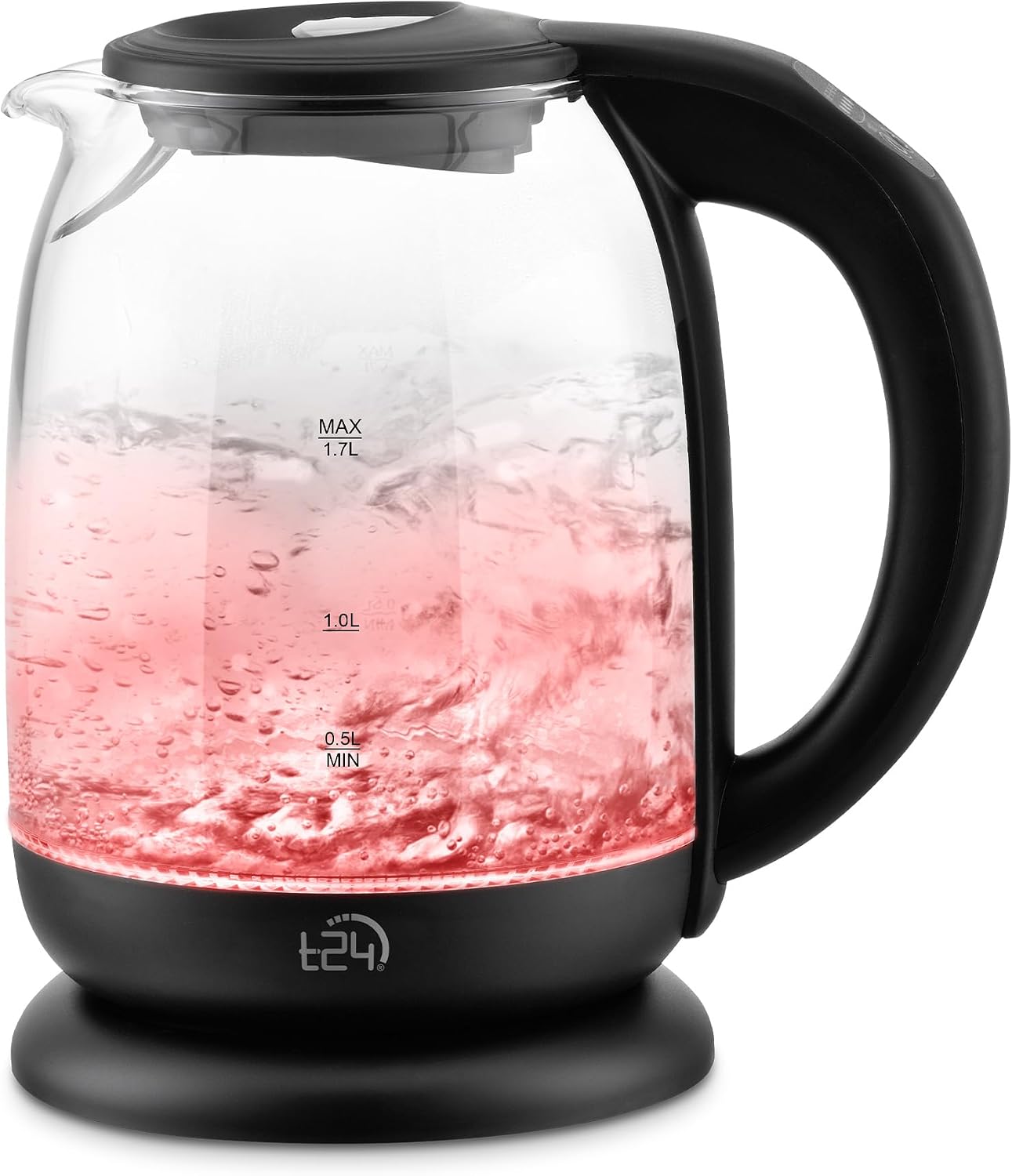 Detalle de T24 Wasserkocher Glas 1,7 L mit Temperatureinstellung