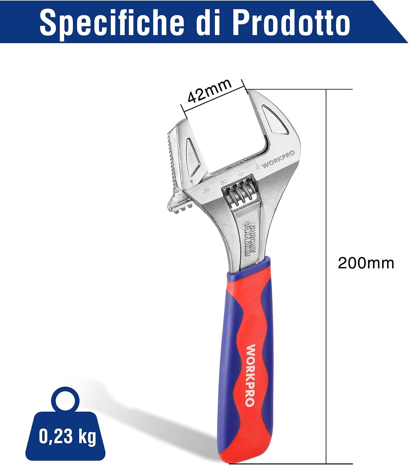 Detalle de WORKPRO chiave 2 in 1 da 42 mm
