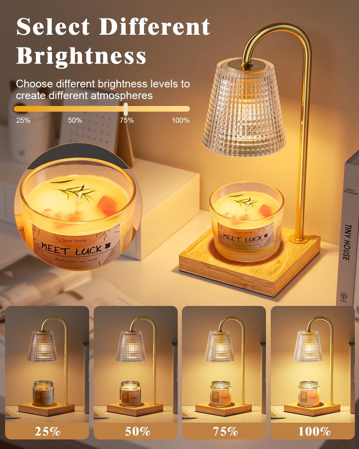Detalle 2 de Hong-in Candle Warmer Lamp 8H Timer 🕯