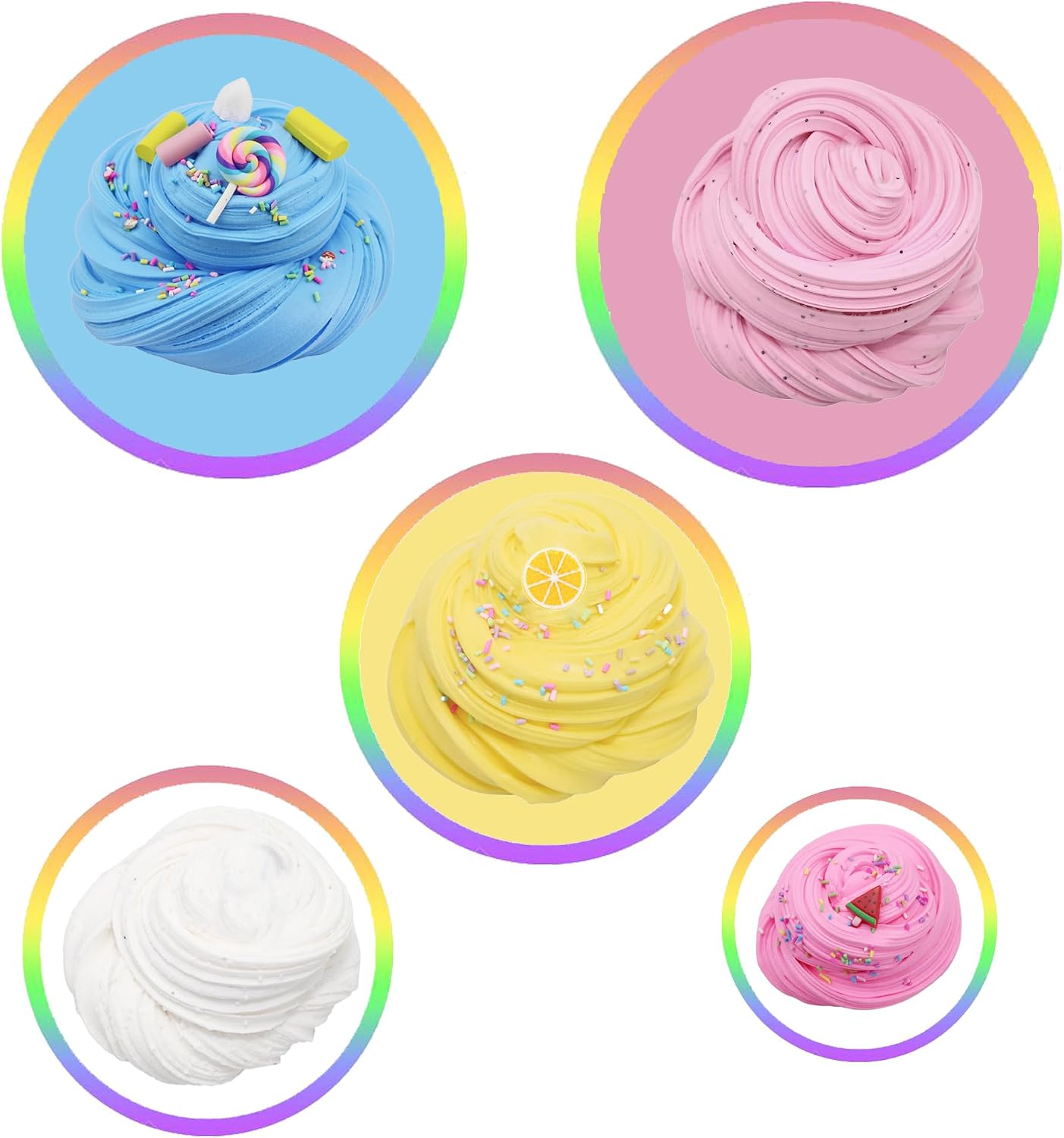 Thumbnail 5 de ZONEWAY 7 Pack Cake Butter Slime Kits 60 ML