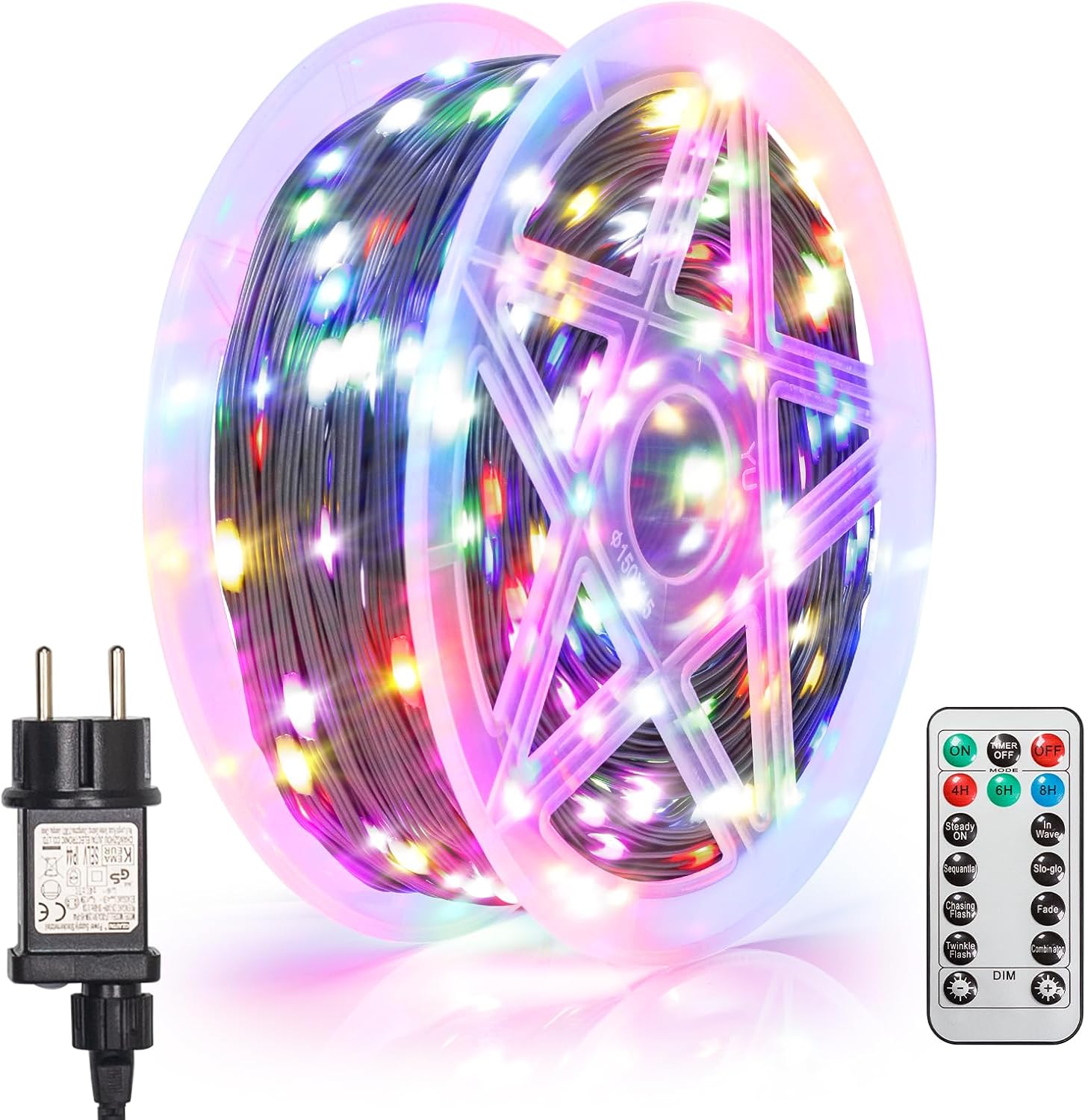 Detalle de LED-Lichterkette außen 600 LEDs 60 m