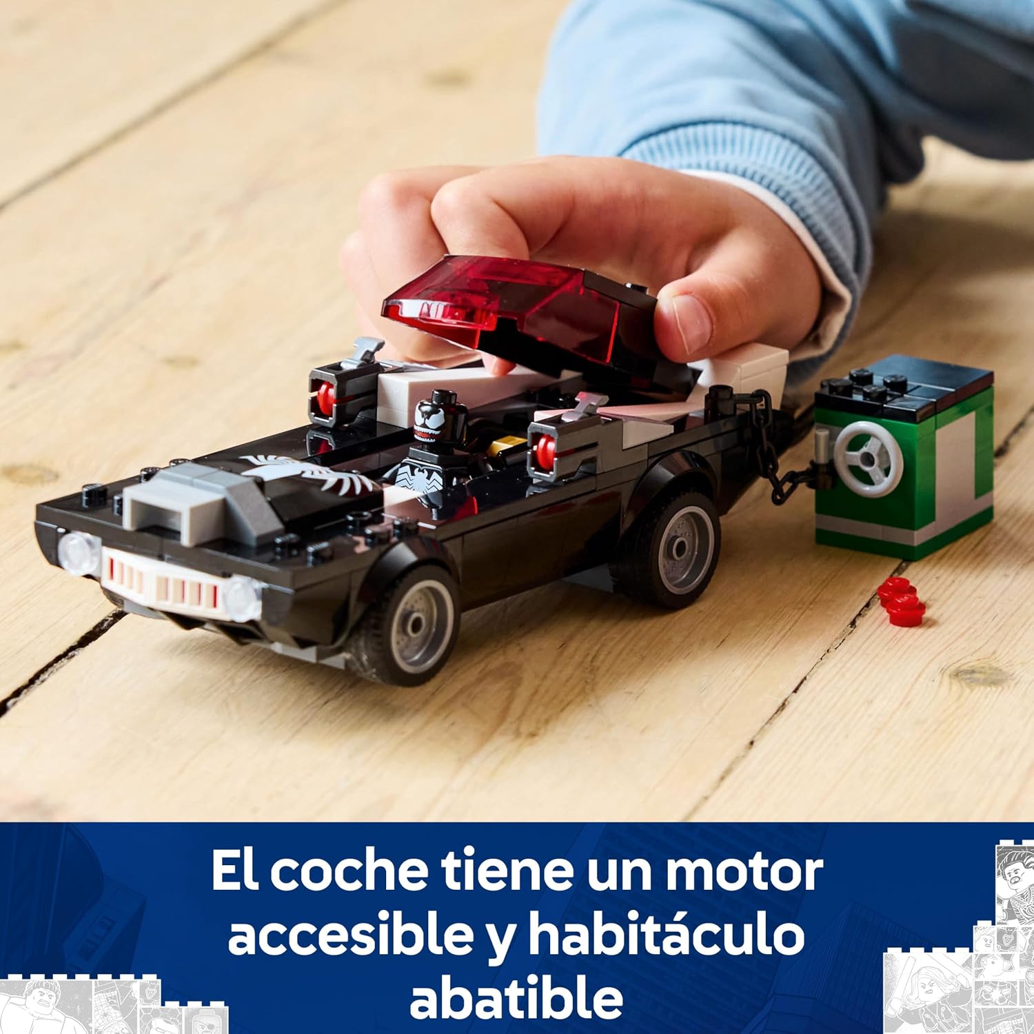 Detalle de LEGO Marvel Spider-Man vs. Coche Brutal de Venom 76309