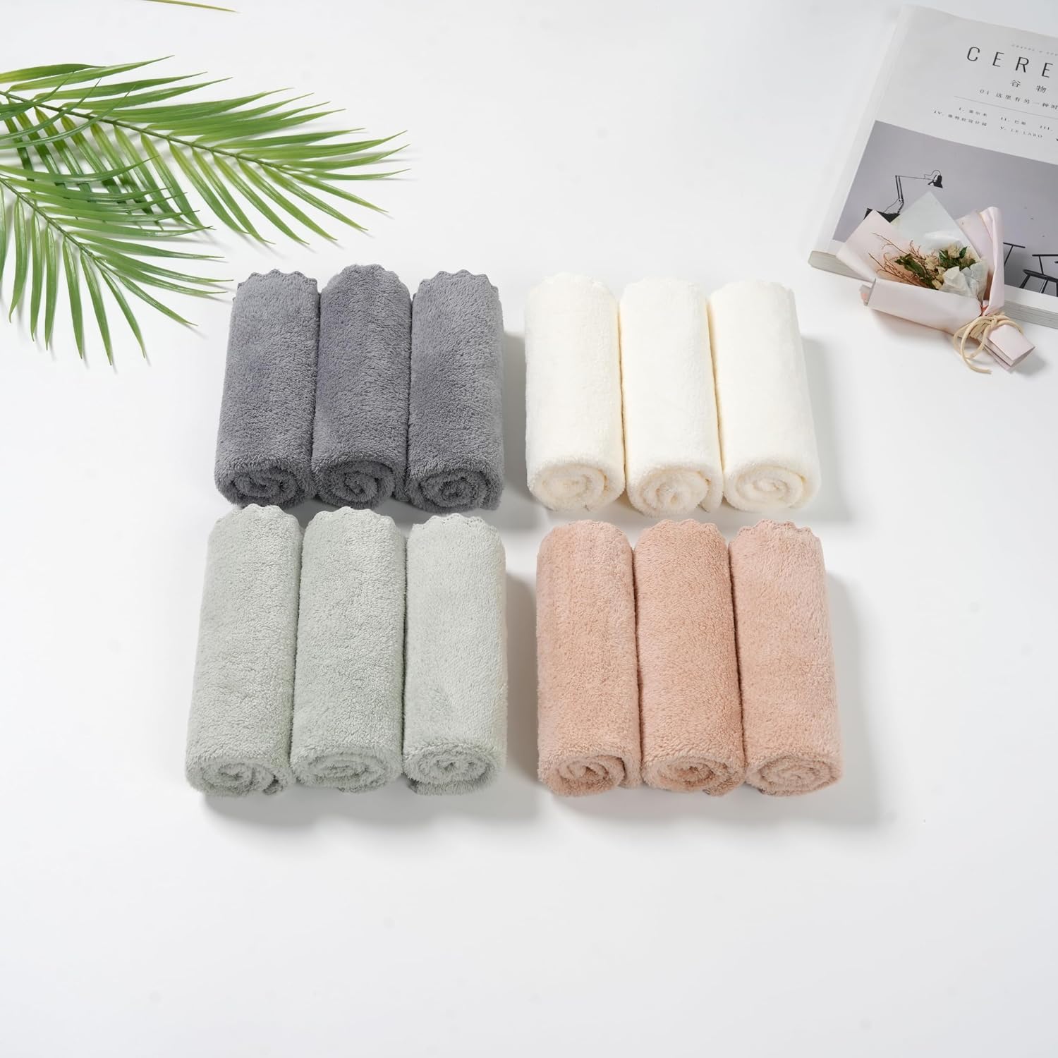 Thumbnail 5 de Neessno 12 Pack Cleaning Cloths: Ultra Soft, Ultra Absorbent Microfiber Rags