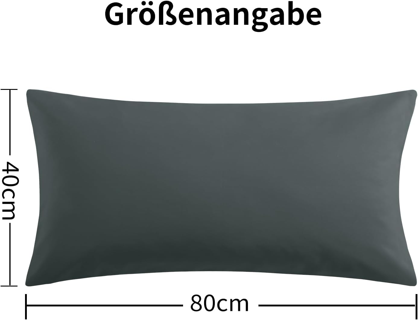 Thumbnail 6 de RUIKASI Kissenbezug 40 x 80 Grün im 2er Set