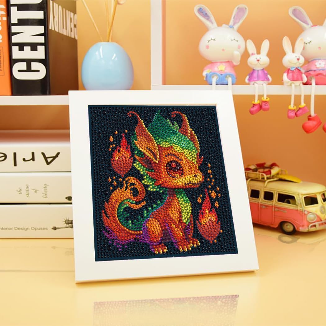 Detalle de Meothan Kids' Diamond Painting Kit, 7x7 in