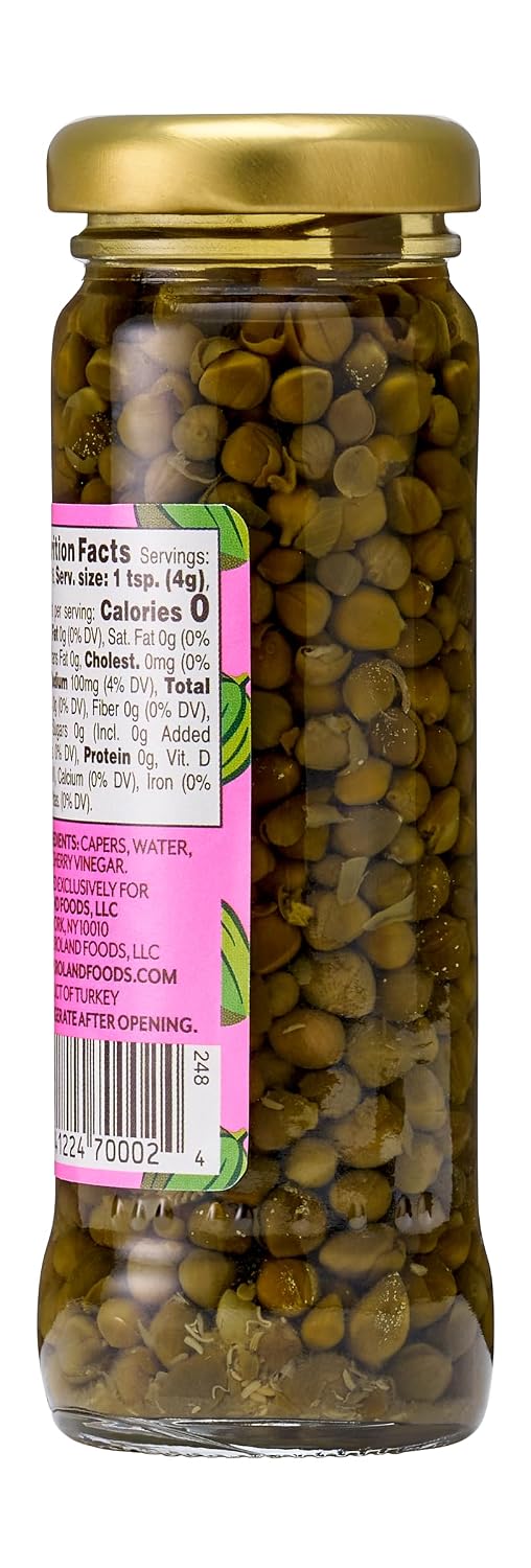 Detalle 2 de Roland Foods 70002 Nonpareille Capers in Sherry Vinegar, 3.75 oz