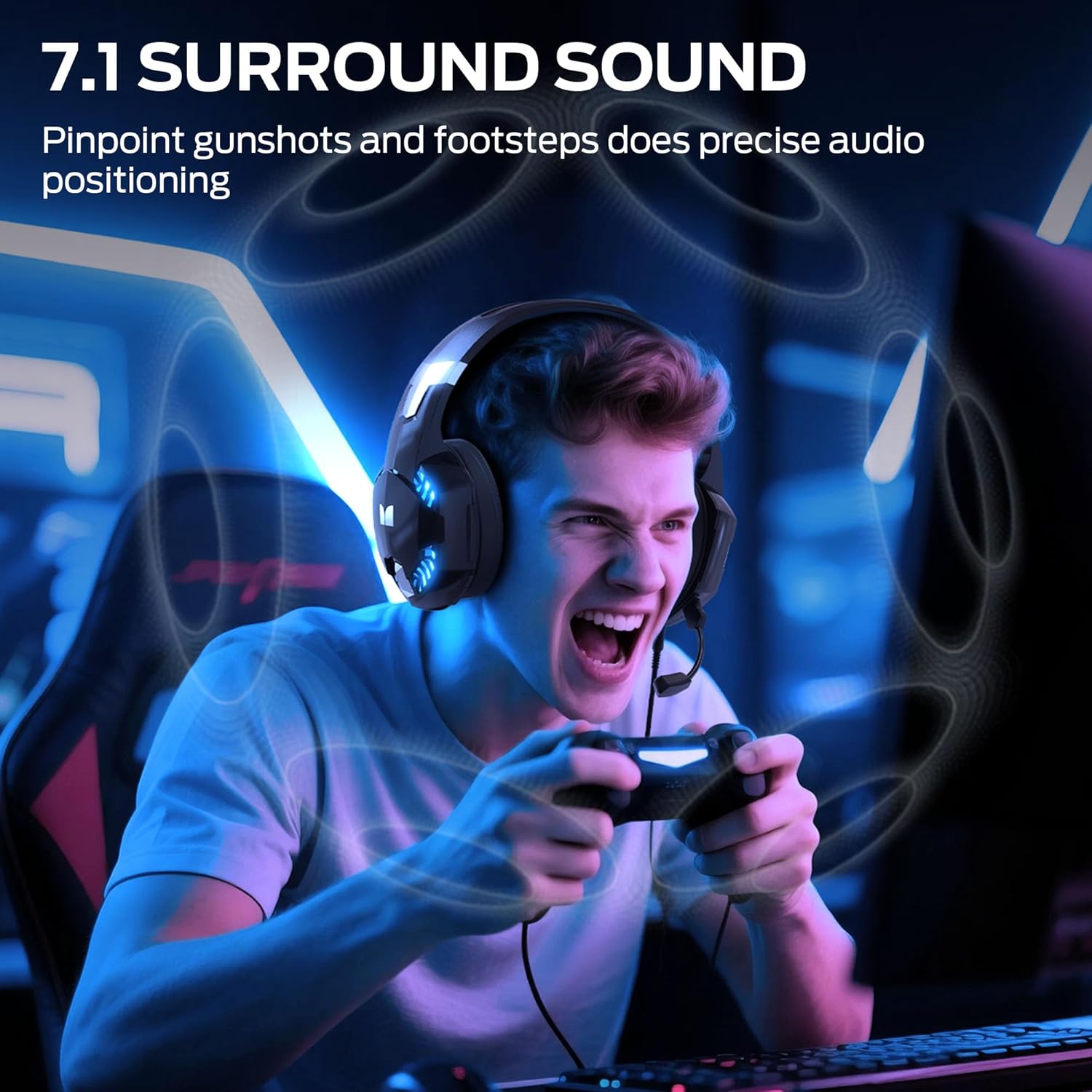 Detalle de Monster Mission 300 Wireless Headset 48H Battery